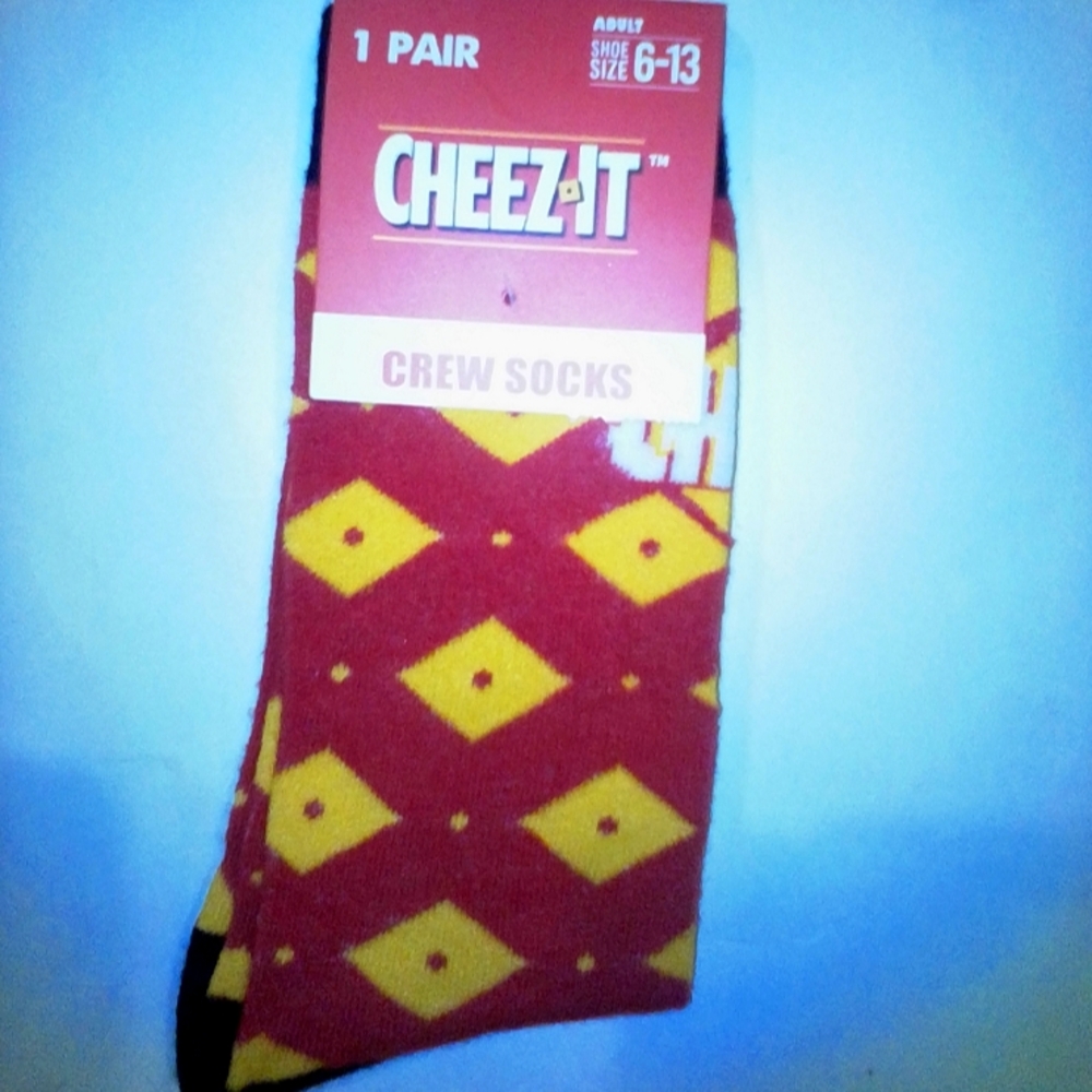 Cheez-It Graphic Novelty Socks Red and Yellow  Socks